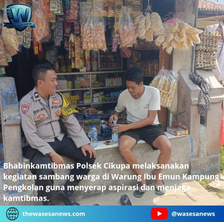 Bhabinkamtibmas Polsek Cikupa Sambang Warga Tangerang. - thewasesanews.com