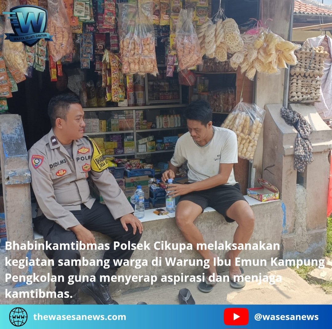 Bhabinkamtibmas Polsek Cikupa Sambang Warga Tangerang. - thewasesanews.com
