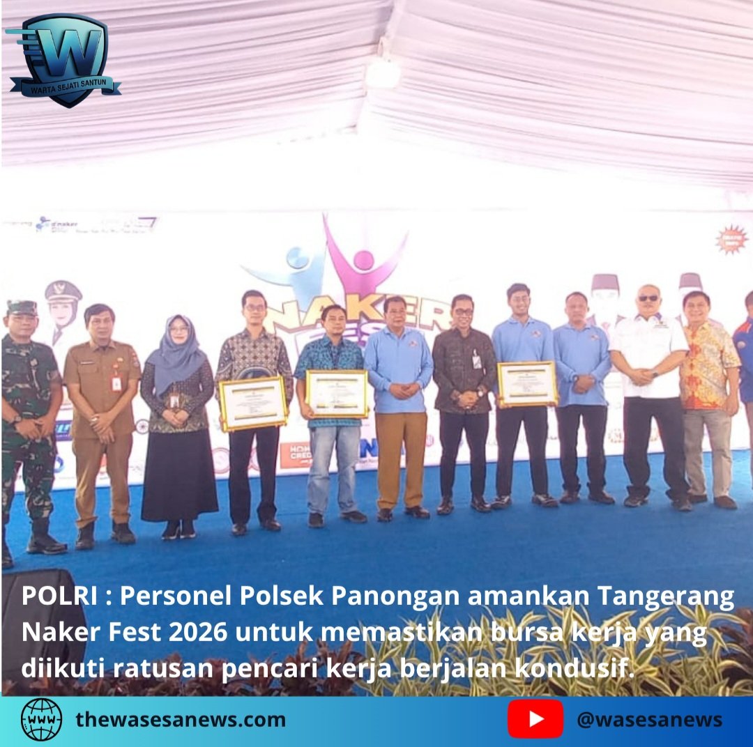 Polsek Panongan Amankan Tangerang Naker Fest 2026. - thewasesanews.com