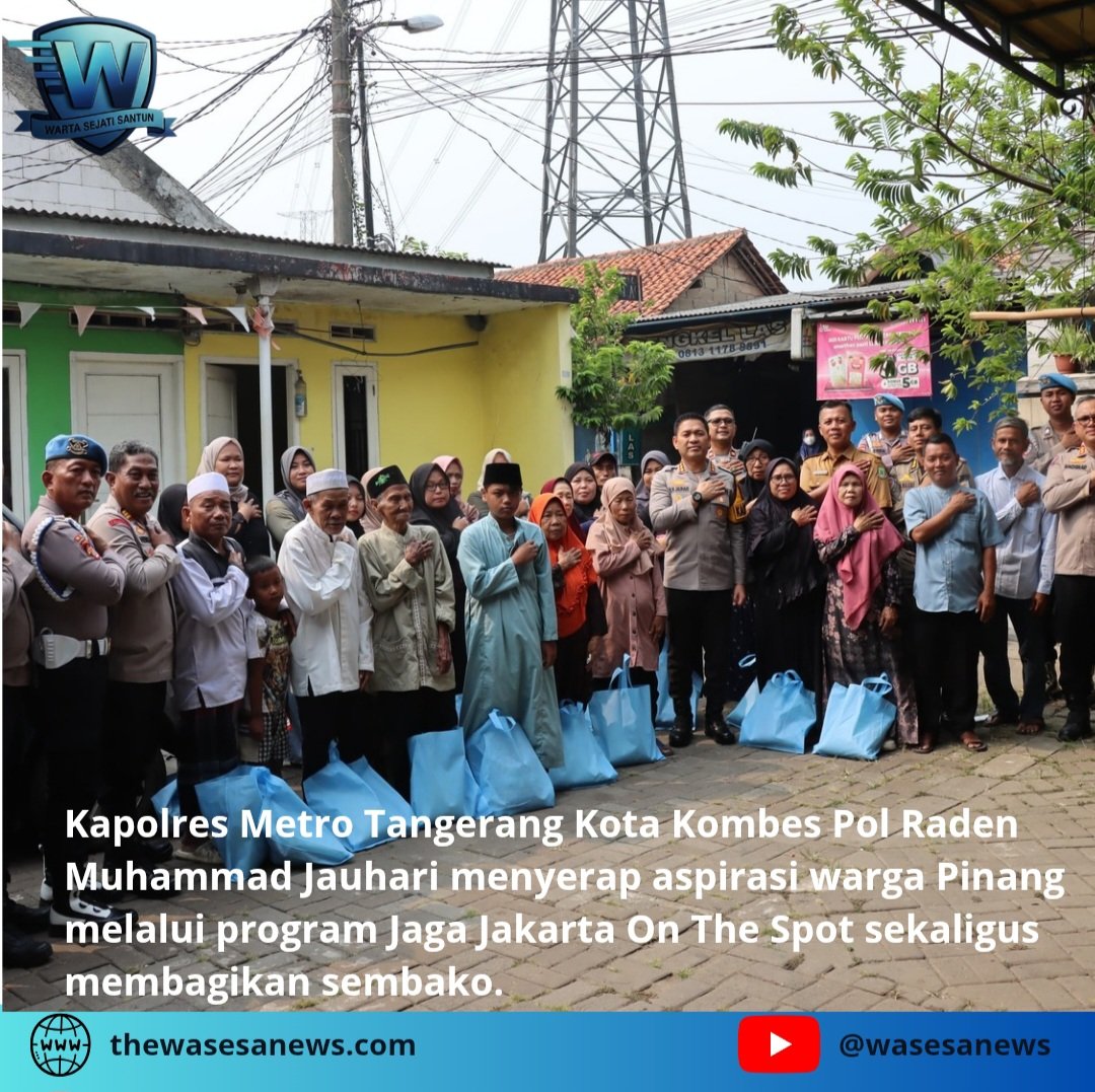 Kapolres Metro Tangerang Kota Serap Aspirasi Warga Pinang. - thewasesanews.com