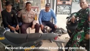 Perkuat Sinergi Jaga Kamtibmas di Pasar Kemis Melalui Patroli. - thewasesanews.com