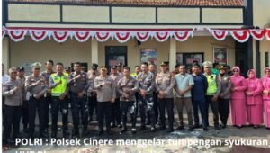 HUT Bhayangkara Polsek Cinere Gelar Syukuran Kenaikan Pangkat. - thewasesanews.com