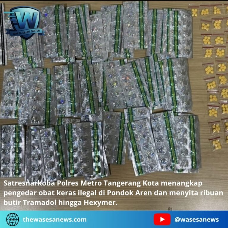 Pengedar Obat Keras Ilegal Tangsel Ditangkap Polres Tangerang Kota. - thewasesanews.com