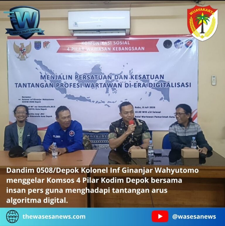 Komsos 4 Pilar Kodim Depok Perkuat Sinergi Insan Pers. - thewasesanews.com