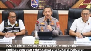 Ditreskrimsus Polda Banten Bongkar Sindikat Rokok Ilegal. - thewasesanews.com