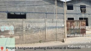 Gudang di Kosambi Diduga Melanggar PBG. - thewasesanews.com