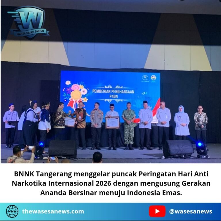 Peringatan Hari Anti Narkotika Internasional 2026 Digelar BNNK Tangerang. - thewasesanews.com