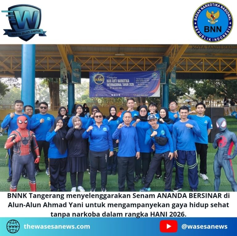 Senam ANANDA BERSINAR Kampanye Hidup Sehat BNNK Tangerang. - thewasesanews.com