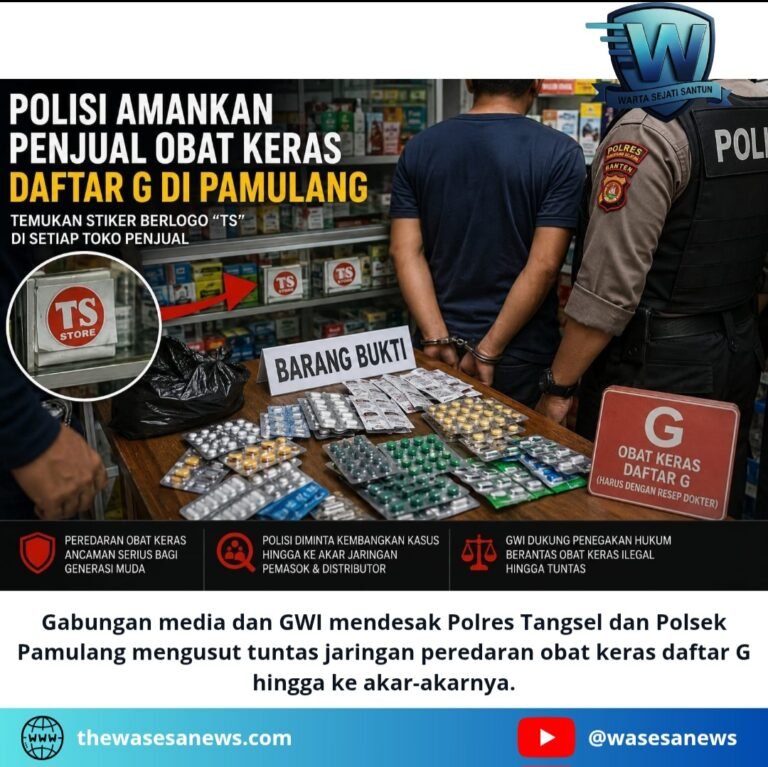 Usut Jaringan Peredaran Obat Keras Daftar G di Pamulang. - thewasesanees.com