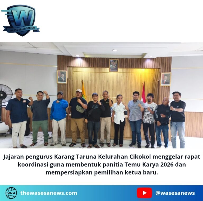 Karang Taruna Kelurahan Cikokol Gelar Rakor Temu Karya 2026. - thewasesanews.com