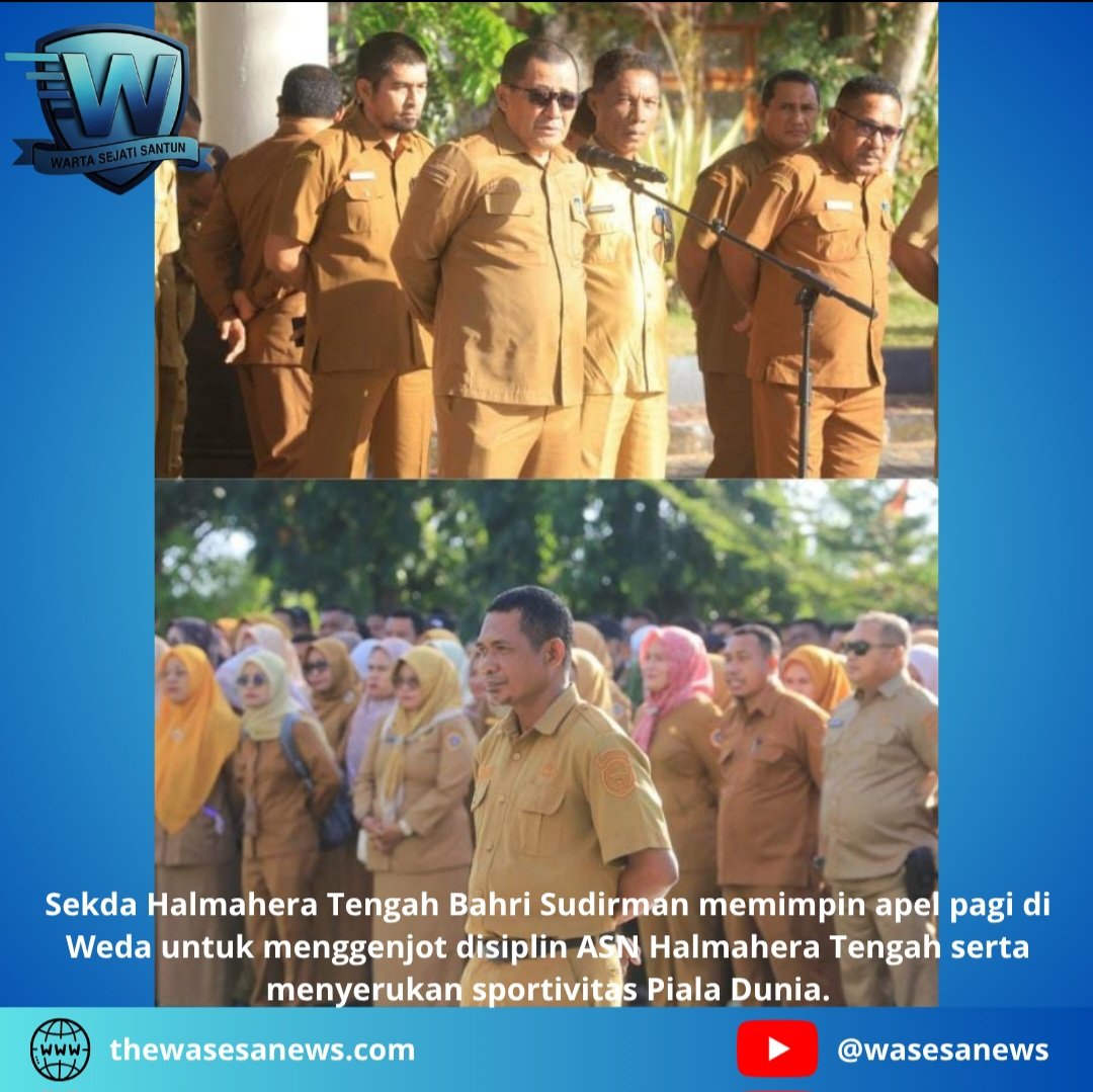 Sekda Tekankan Disiplin ASN Halmahera Tengah Saat Apel Pagi. - thewasesanews.com