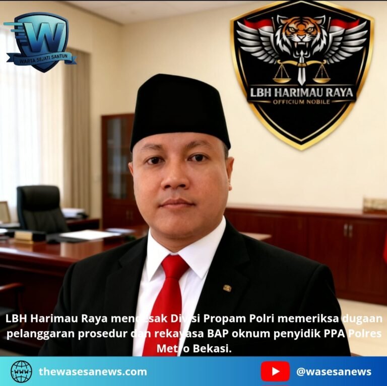 Propam Polri Diminta Usut Penyidik PPA Polres Bekasi. - thewasesanews.com