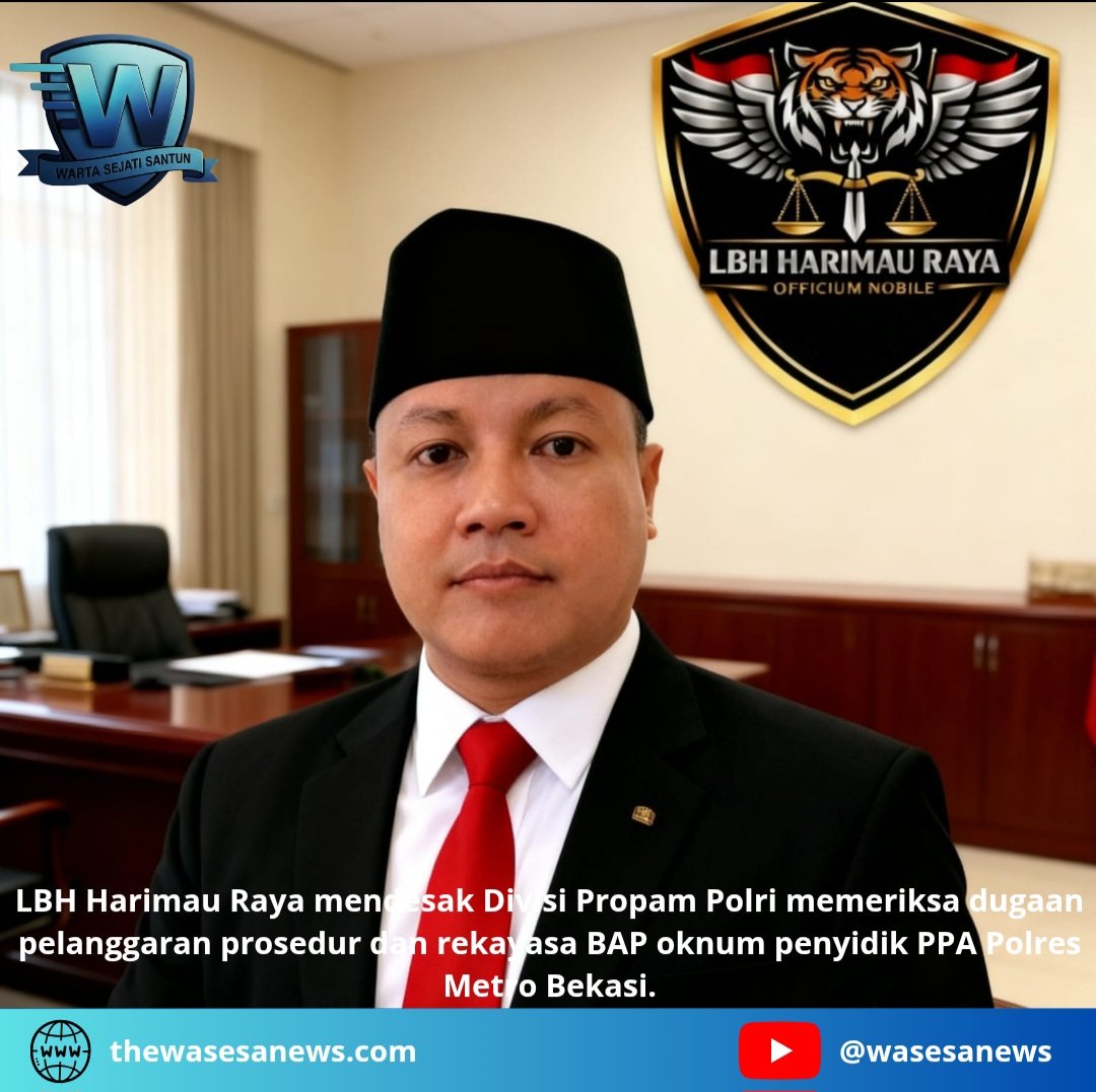 Propam Polri Diminta Usut Penyidik PPA Polres Bekasi. - thewasesanews.com