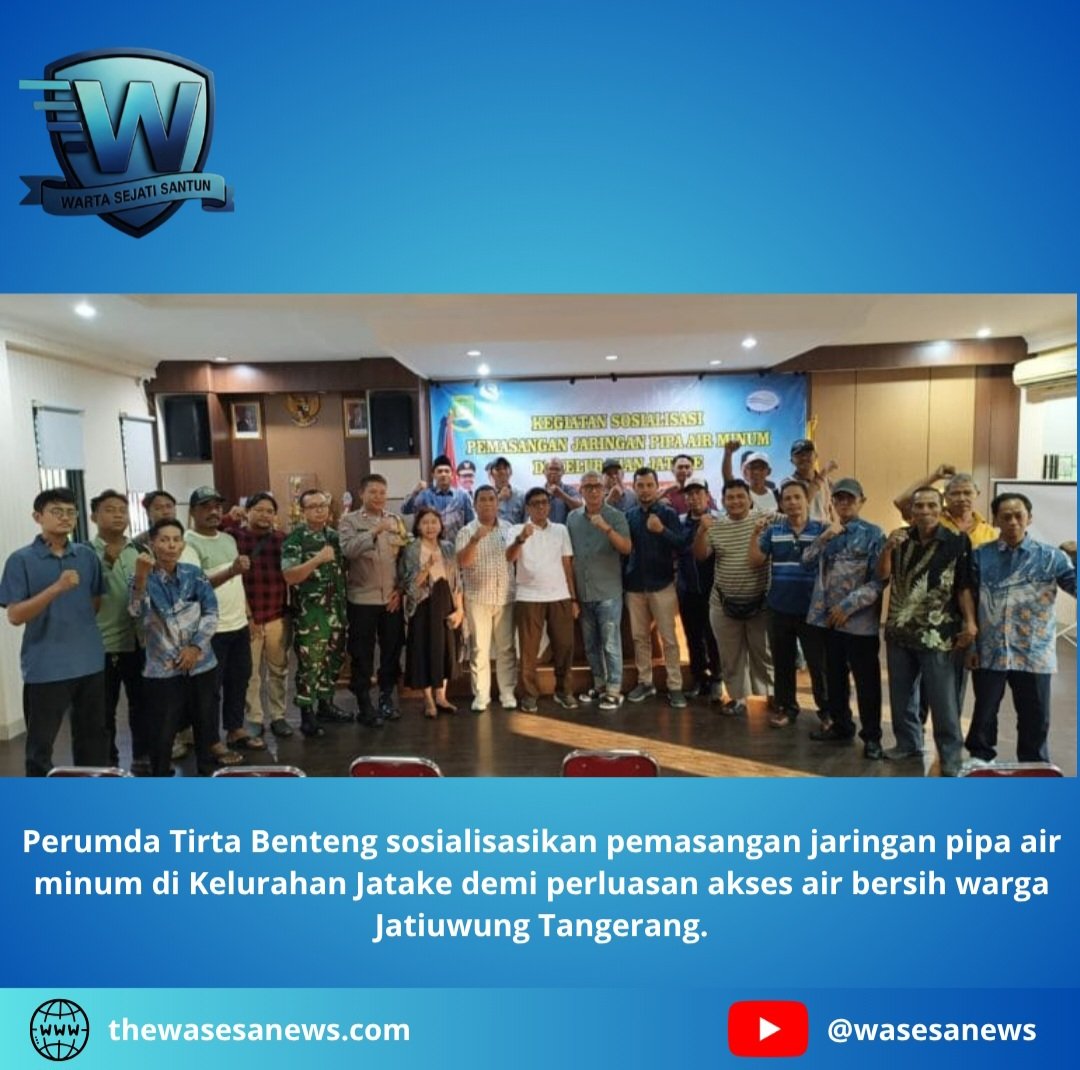 Pemasangan Jaringan Pipa Air Minum di Kelurahan Jatake. - thewasesanews.com