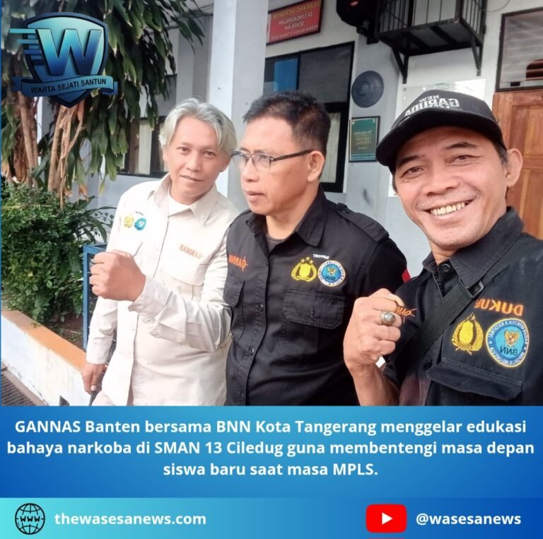 Edukasi Bahaya Narkoba di SMAN 13 Ciledug. - thewasesanews.com