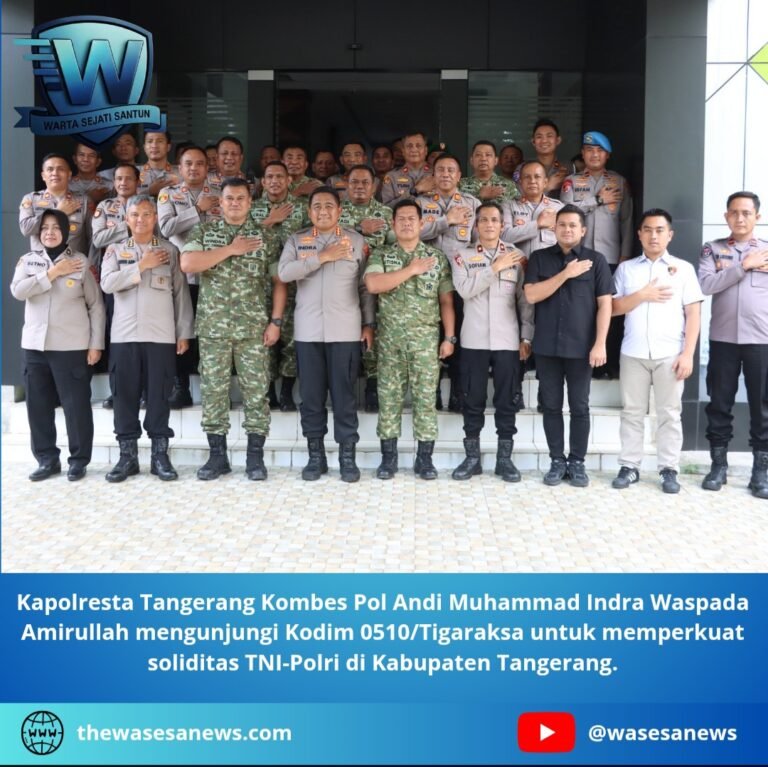 Kapolresta Tangerang Kunjungi Kodim Tigaraksa Perkuat Sinergi. - thewasesanews.com