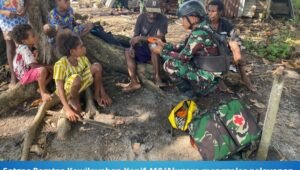 Satgas Yonif 410 Alugoro Gelar Yankes Gratis di Kaimana. - thewasesanews.com