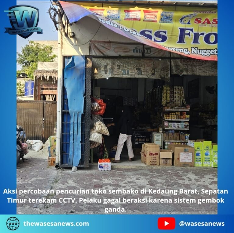 Percobaan Pencurian Toko Sembako di Sepatan. - thewasesanews.com