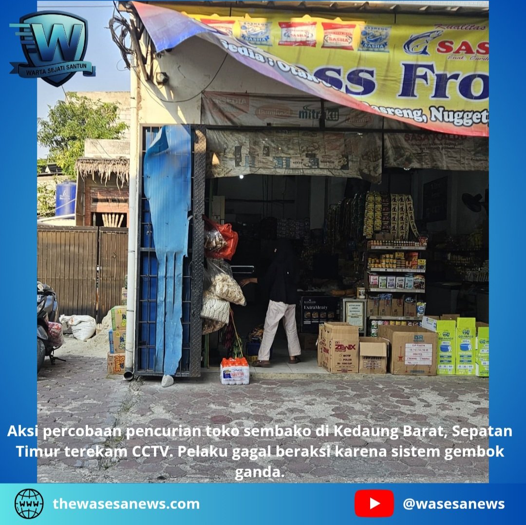 Percobaan Pencurian Toko Sembako di Sepatan. - thewasesanews.com