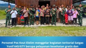 kegiatan teritorial Satgas Yonif 645/GTY di Yalimo. - thewasesanews.com