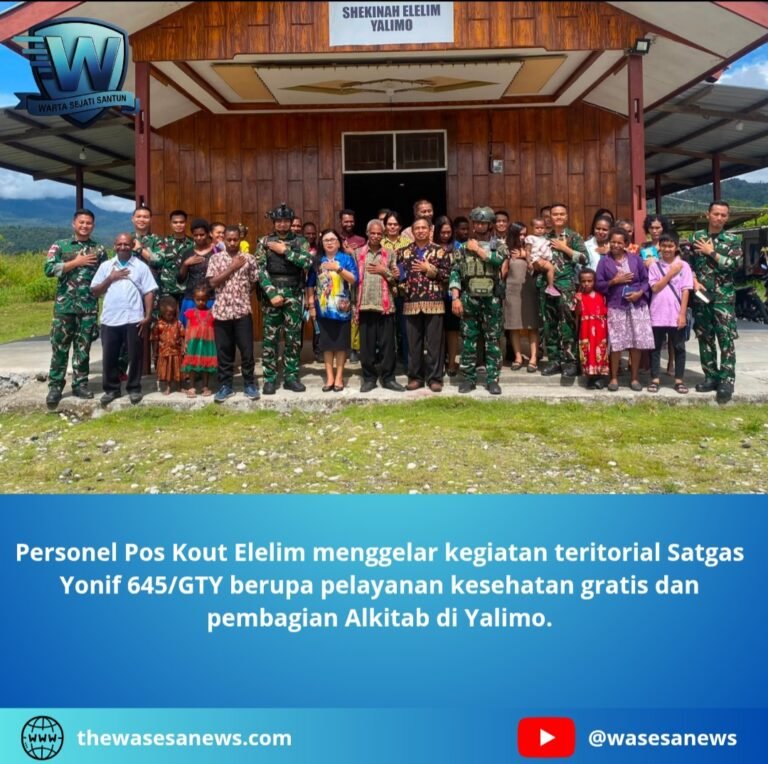 kegiatan teritorial Satgas Yonif 645/GTY di Yalimo. - thewasesanews.com