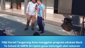 Edukasi FWJI Tangerang Kota di SMPN 34. - thewasesanews.com