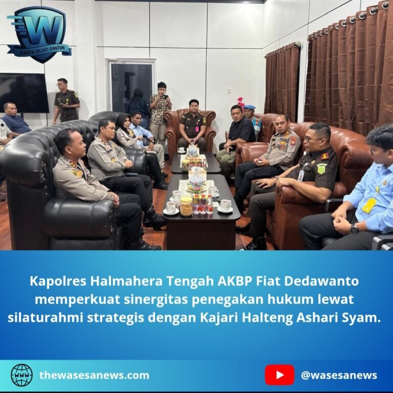 Polres Halmahera Tengah Perkuat Sinergitas Penegakan Hukum. - thewasesanews.com