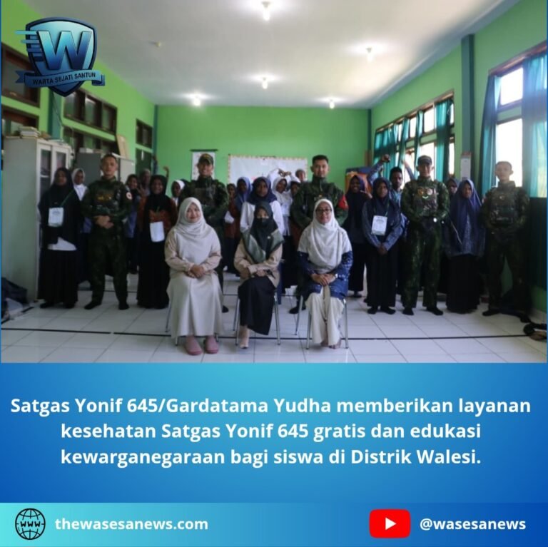 Layanan Kesehatan Satgas Yonif 645 di Jayawijaya. - thewasesanews.com