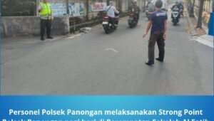 Strong Point Polsek Panongan Jaga Lalin Sekolah. - thewasesanews.com