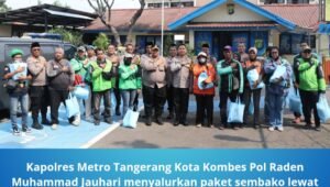 Program Jumat Peduli Polres Tangerang untuk Ojol. - thewasesanews.com
