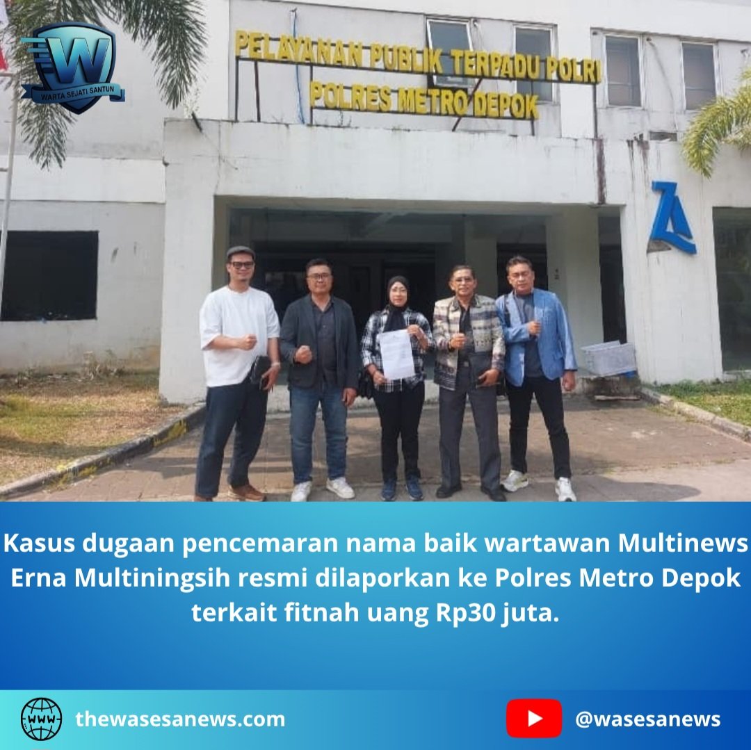 Pencemaran Nama Baik Wartawan Multinews Depok. - thewasesanews.com