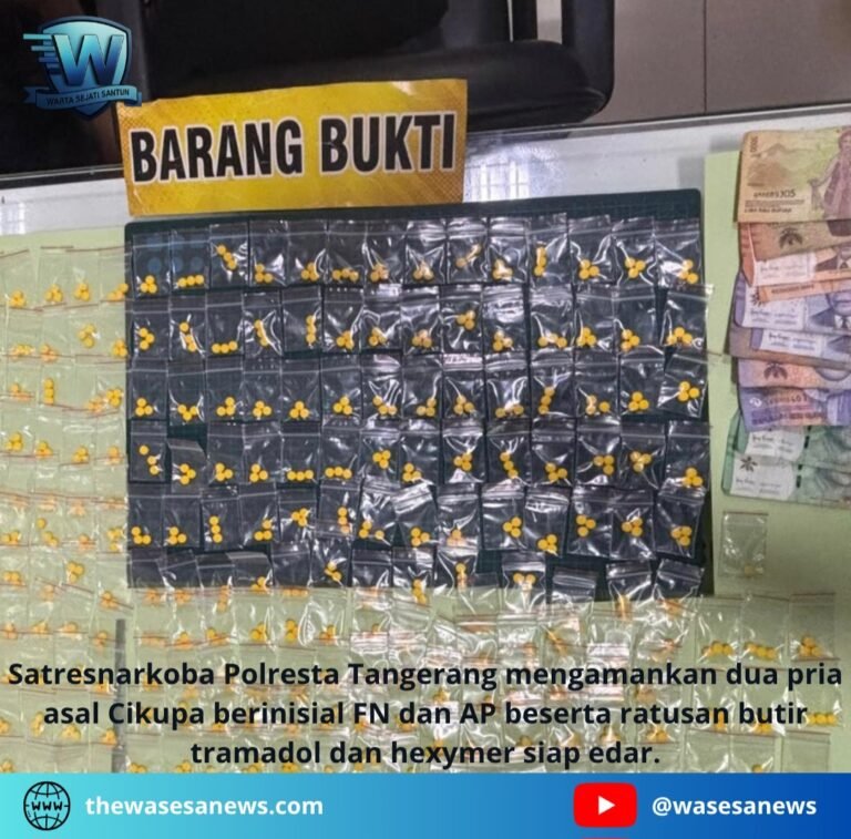 Dua Pengedar Obat Keras Ilegal di Tangerang Ditangkap. - thewasesanews.com