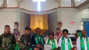 Satgas RI-PNG Yonif 645 Gelar Karya Bakti. - thewasesanews.com