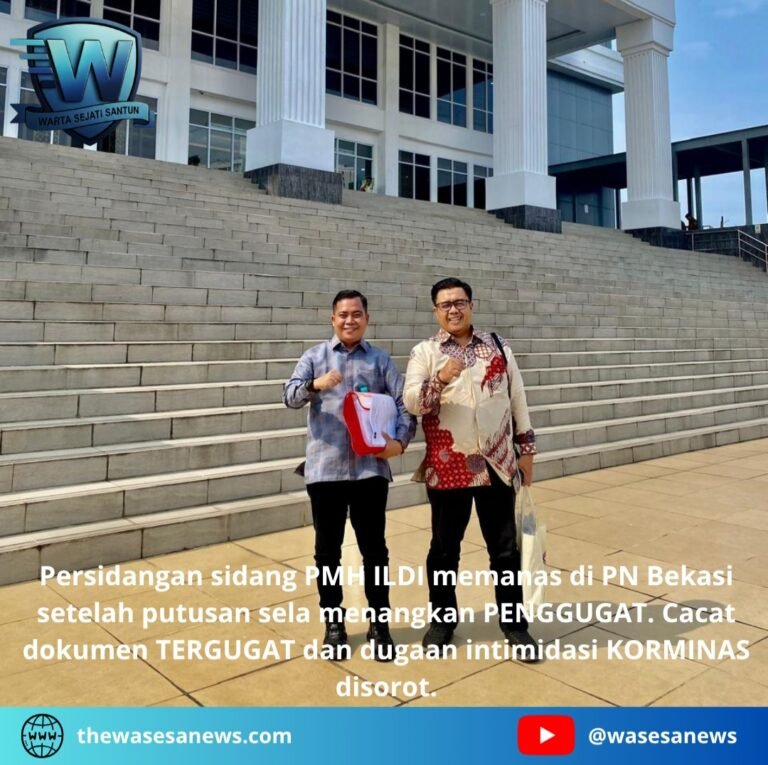 Sidang PMH ILDI Memanas di PN Bekasi. - thewasesanews.com