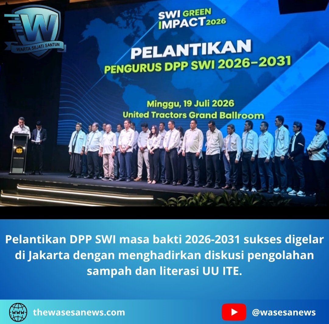 Pelantikan DPP SWI Masa Bakti 2026-2031. - thewasesanews.com