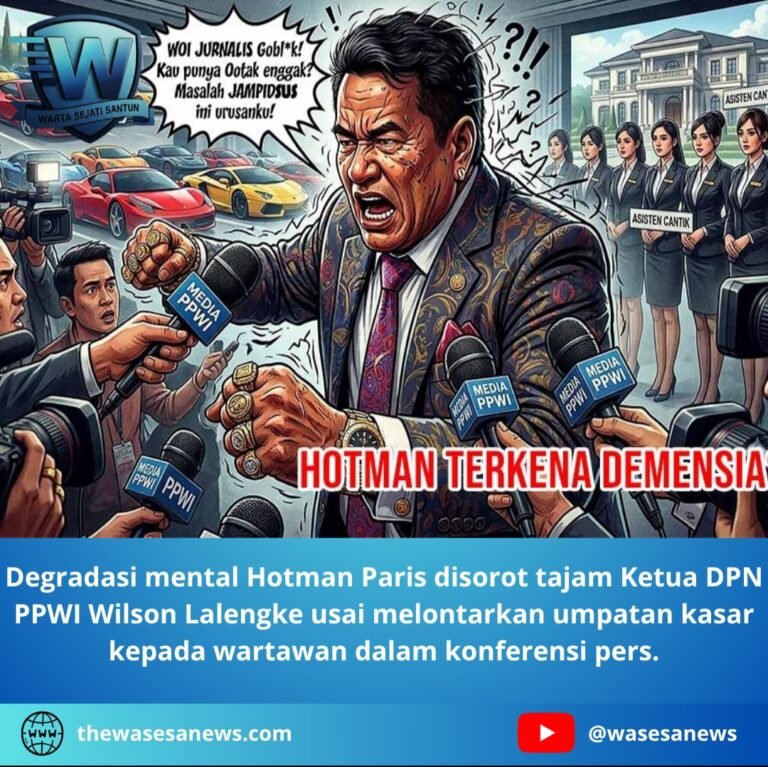 Degradasi Mental Hotman Paris Disorot PPWI. - thewasesanews.com