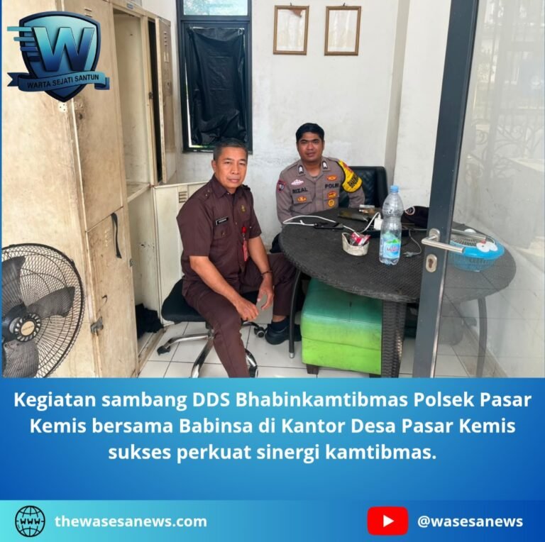 Sambang DDS Bhabinkamtibmas Polsek Pasar Kemis. - thewasesanews.com