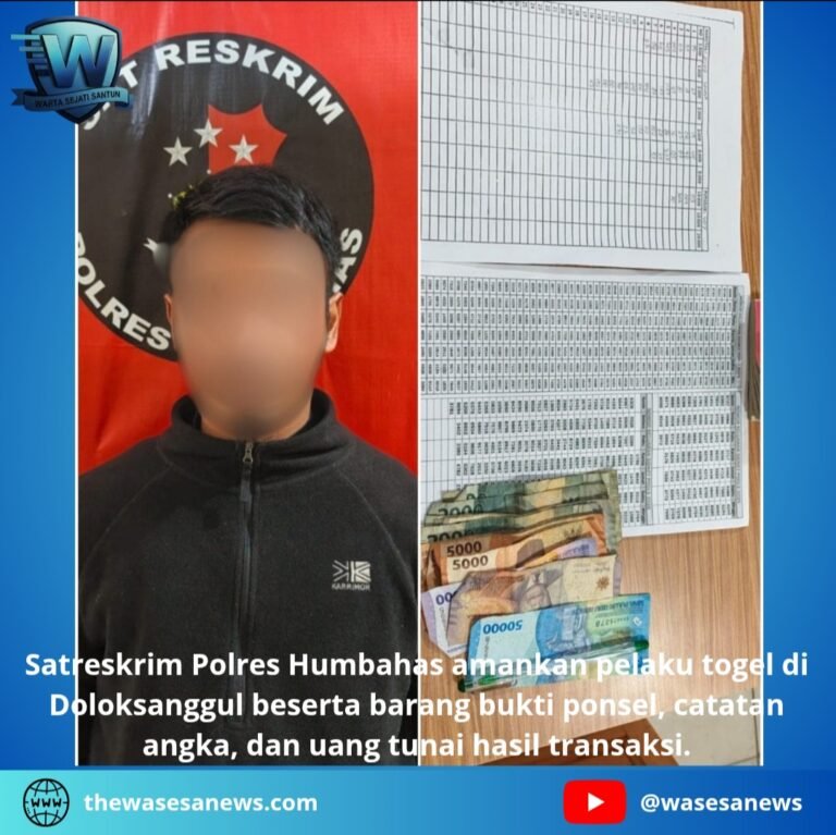 Satreskrim Polres Humbahas Amankan Pelaku Togel. - thewasesanews.com
