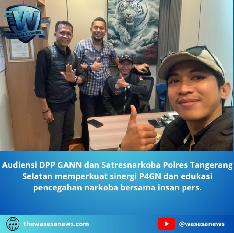 Audiensi DPP GANN dan Satresnarkoba Polres Tangerang Selatan. - thewasesanews.com