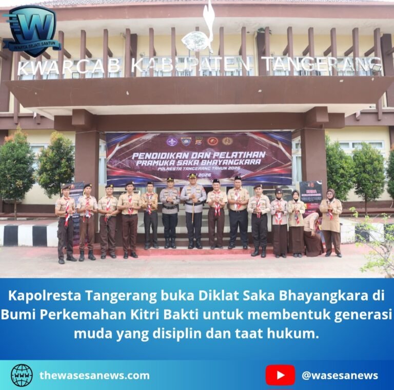 Kapolresta Tangerang Buka Diklat Saka Bhayangkara. - thewasesanews.com