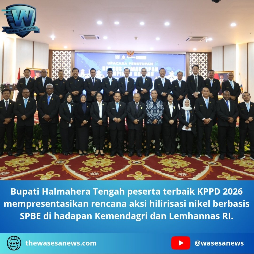 Bupati Halmahera Tengah Peserta Terbaik KPPD 2026. - thewasesanews.com