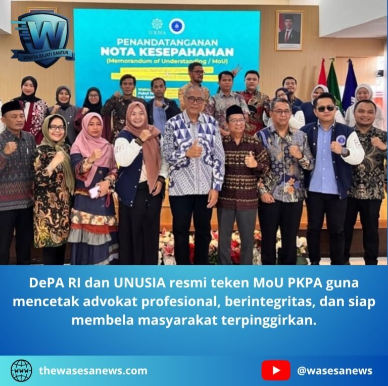 DePA RI dan UNUSIA Resmi Teken MoU PKPA. - thewasesanews.com