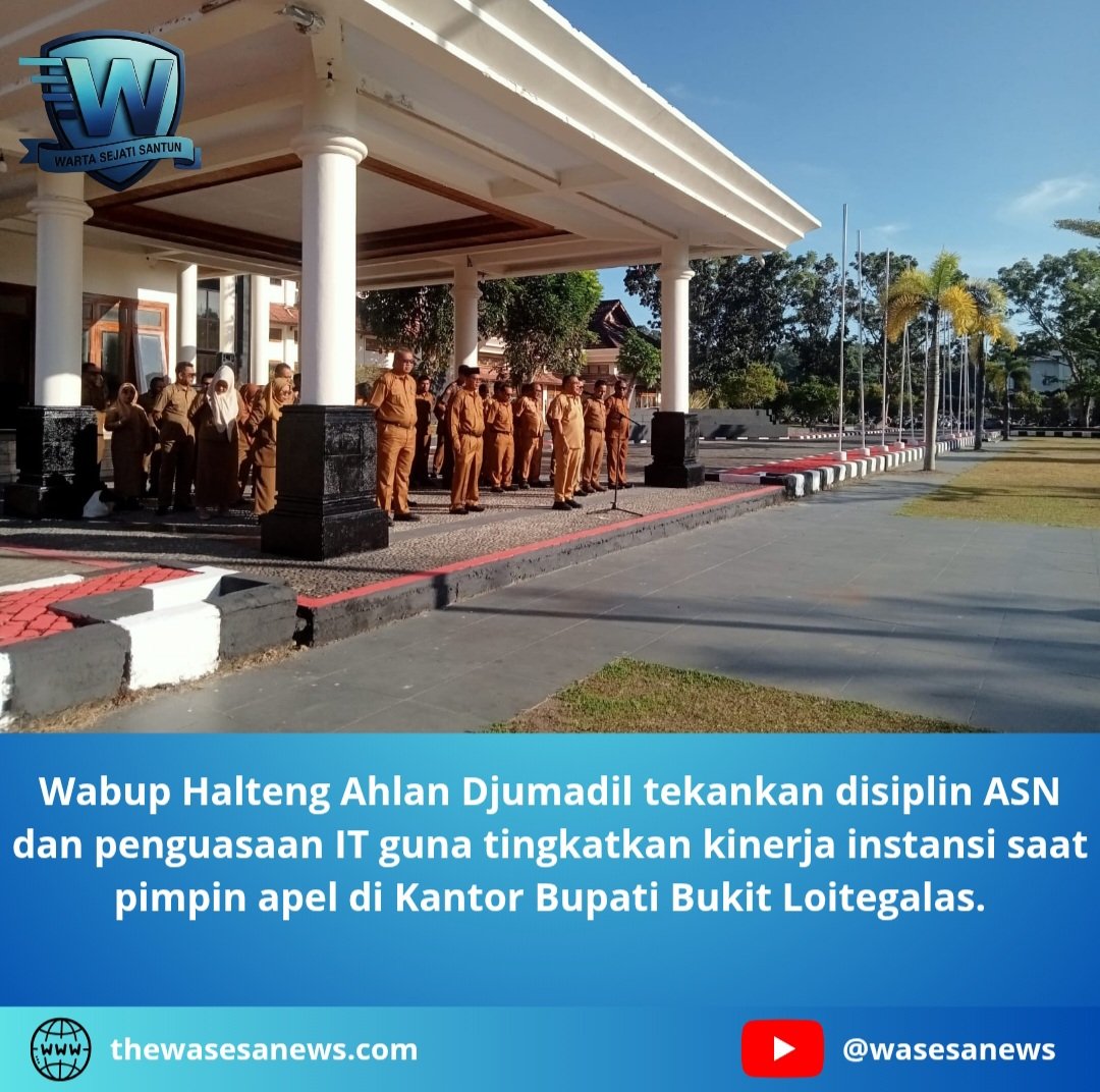 Wabup Halteng Ahlan Djumadil Tekankan Disiplin ASN. - thewasesanews.com