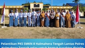 Pelantikan PKS SMKN 8 Halmahera Tengah Lantas Polres. - thewasesanews.com