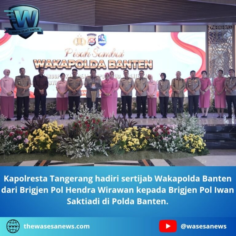 Kapolresta Tangerang Hadiri Sertijab Wakapolda Banten. - thewasesanews.com