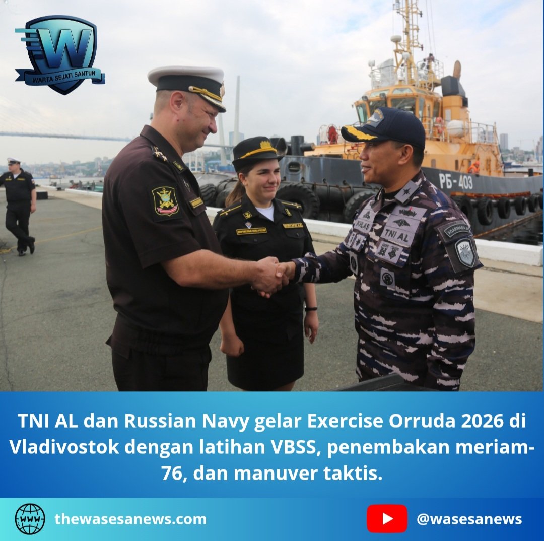 TNI AL dan Russian Navy Gelar Exercise Orruda 2026. - thewasesanews.com