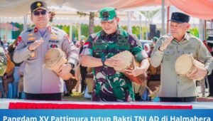 Pangdam XV Pattimura Tutup Bakti TNI AD di Halmahera Tengah. - thewasesanews.com