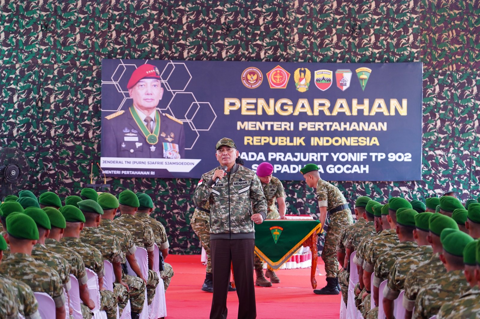 menhan sjafrie sjamsoeddin tinjau yonif tp 902 spg. - thewasesanews.com