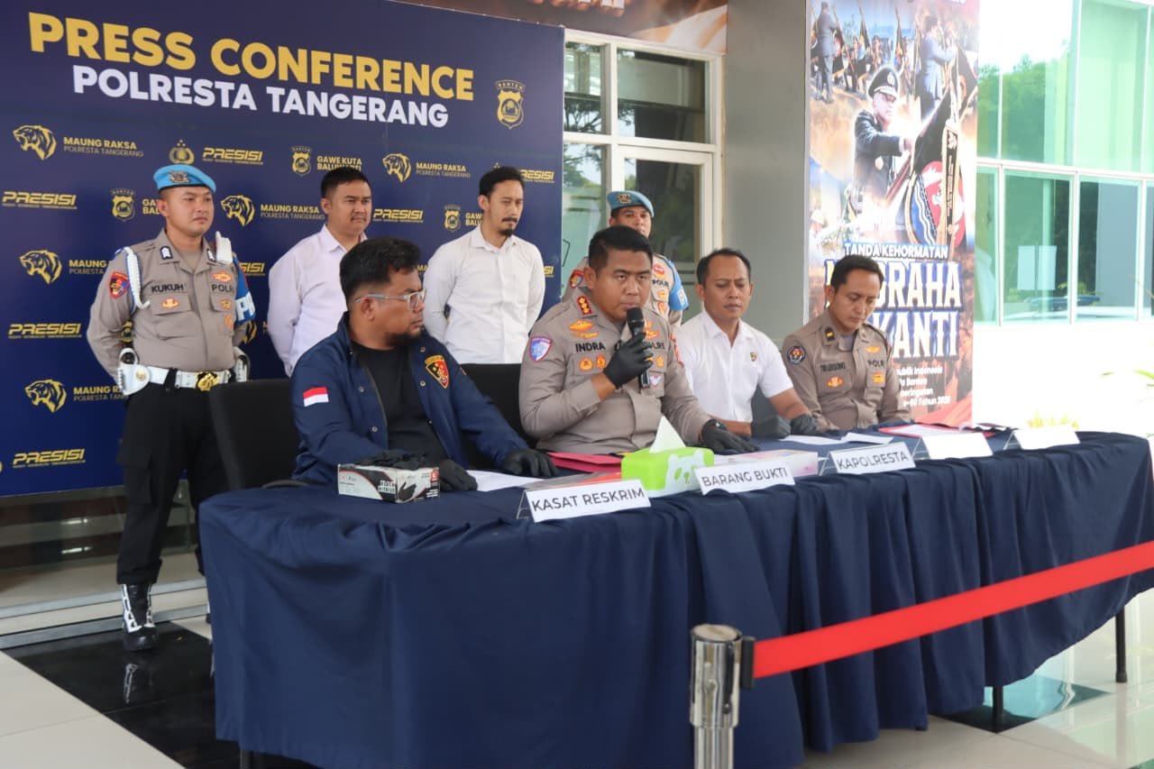 polresta tangerang tangkap lima pelaku pengeroyokan panongan. - thewasesanews.com