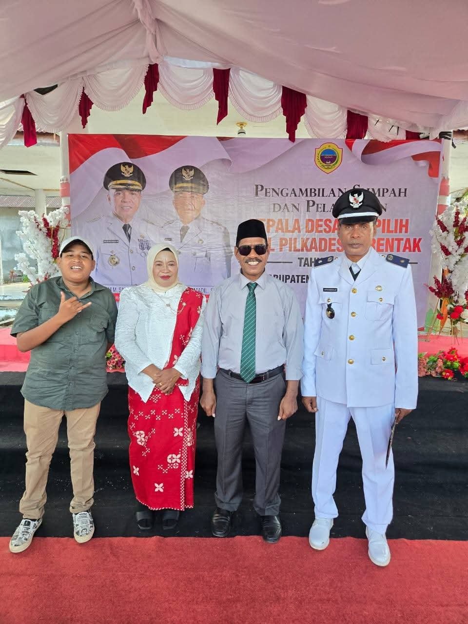 ketua dprd halmahera tengah hadiri pelantikan kepala desa. - thewasesanews.com